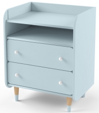 Комод з пеленальним столиком IndigoWood Bubble II blue